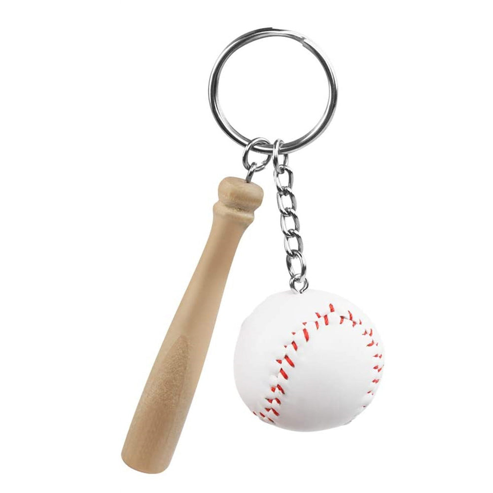 WOODEN BASABALL BAT KEYCHAINS