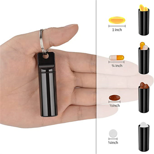 SMALL POCKET PILL BOX CREATIVE KEYCHAIN