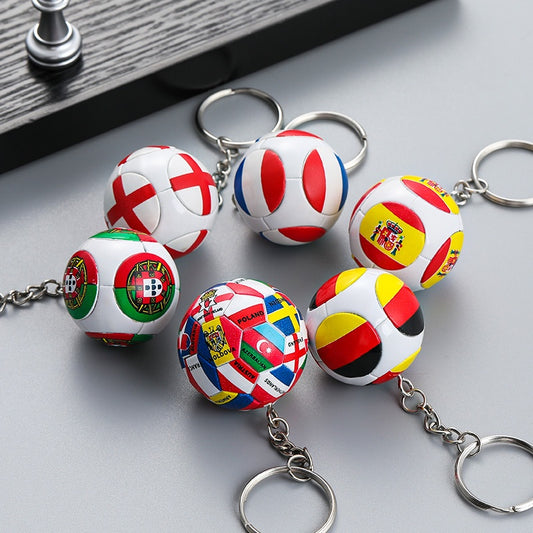 SET OF 3 FOOTBALL FANS' ACCESSORY CREATIVE KEYCHAIN