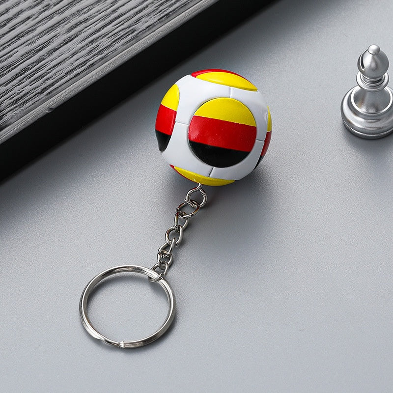 SET OF 3 FOOTBALL FANS' ACCESSORY CREATIVE KEYCHAIN