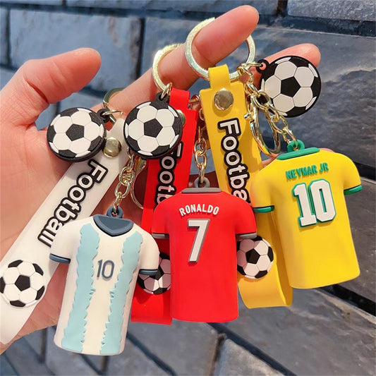 SOCCER KEYRING JERSEY CUTE DOLL KEYCHAIN