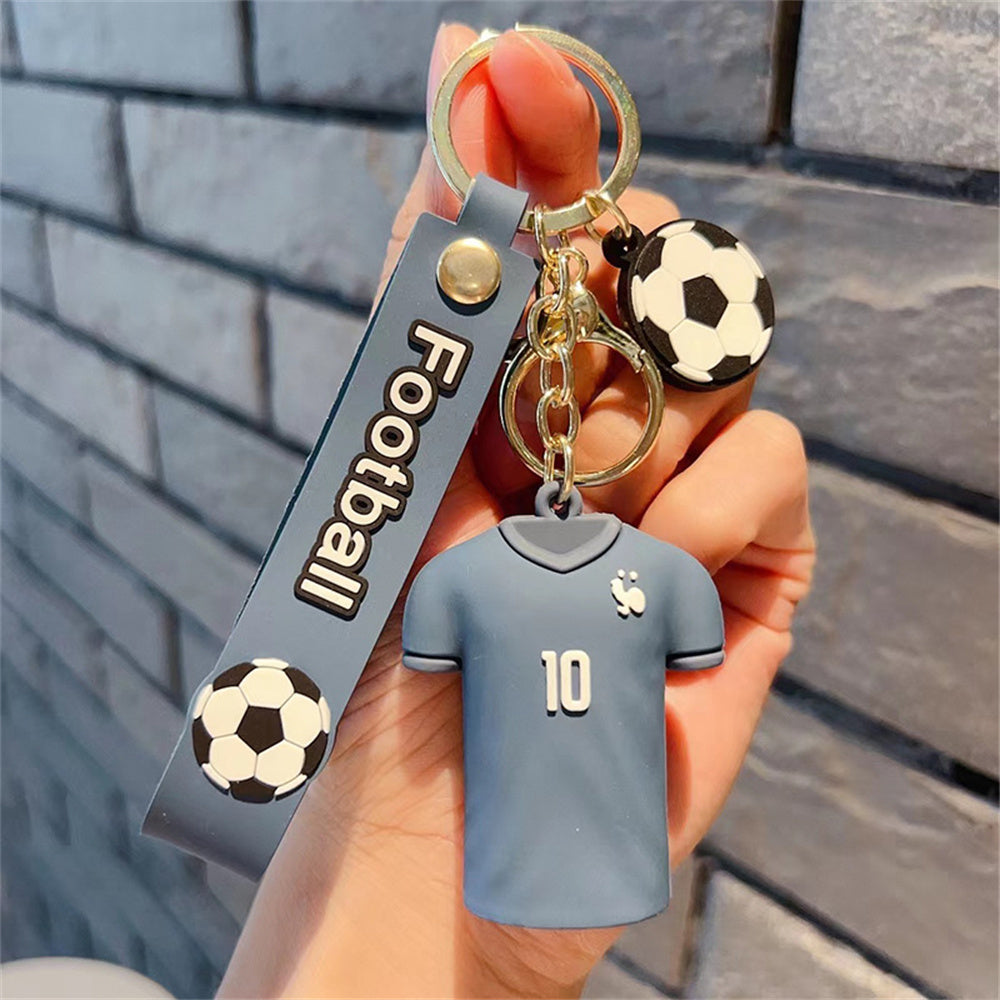 SOCCER KEYRING JERSEY CUTE DOLL KEYCHAIN