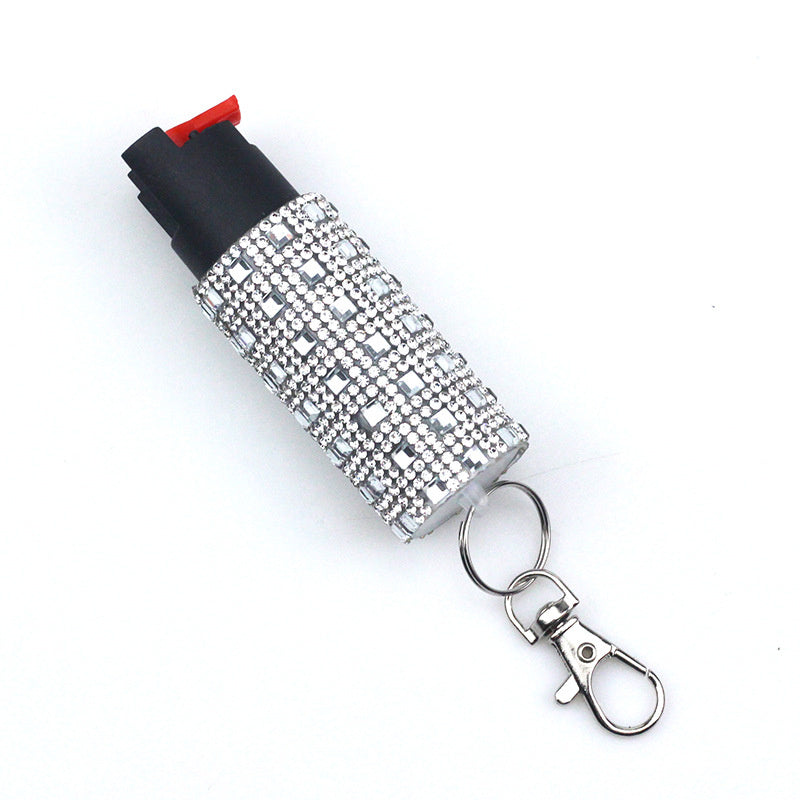 GLITTER PEPPER SPRAY KEYCHAIN