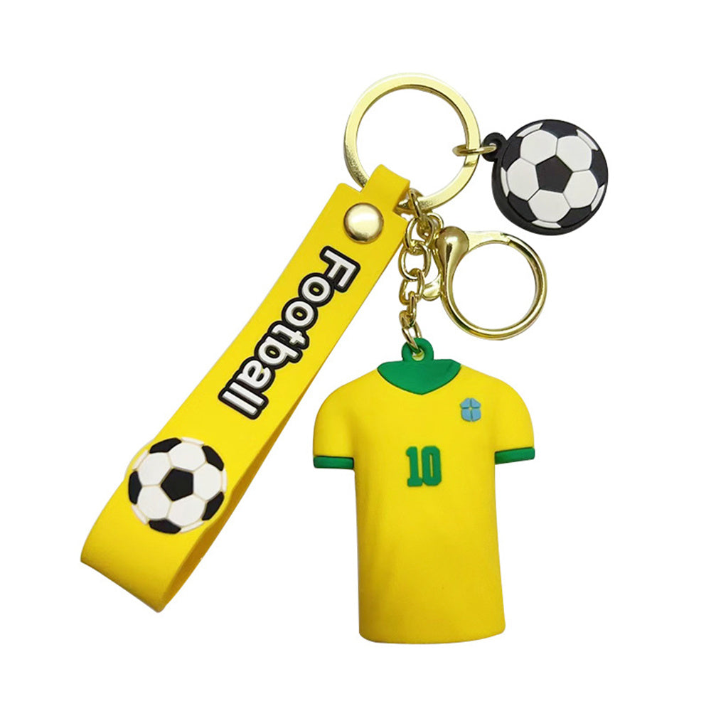 SOCCER KEYRING JERSEY CUTE DOLL KEYCHAIN