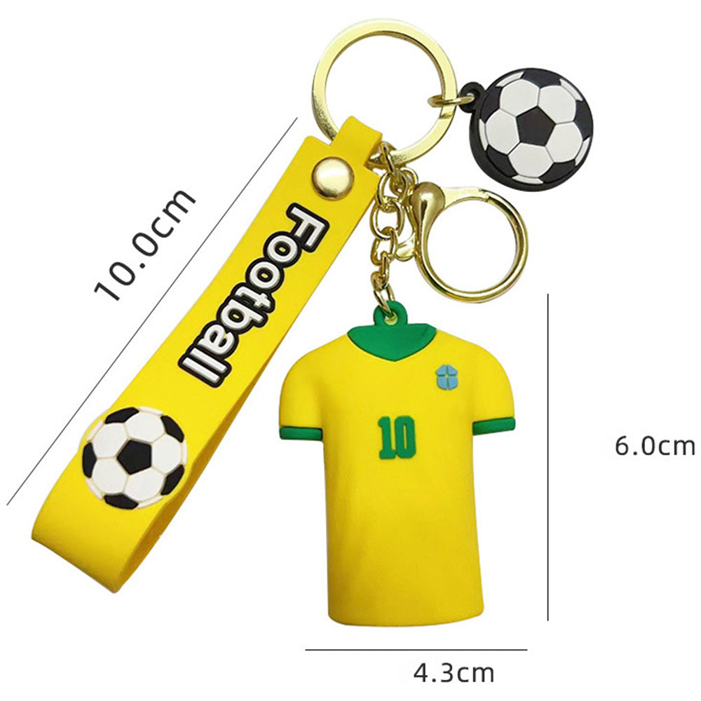 SOCCER KEYRING JERSEY CUTE DOLL KEYCHAIN