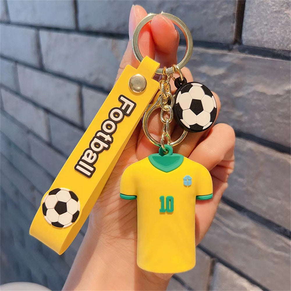 SOCCER KEYRING JERSEY CUTE DOLL KEYCHAIN