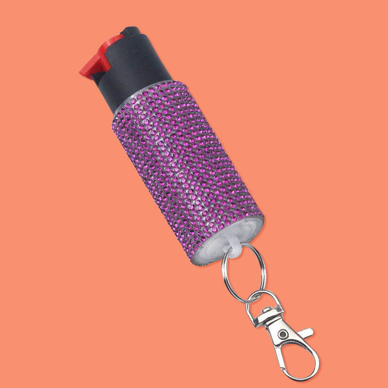 GLITTER PEPPER SPRAY KEYCHAIN