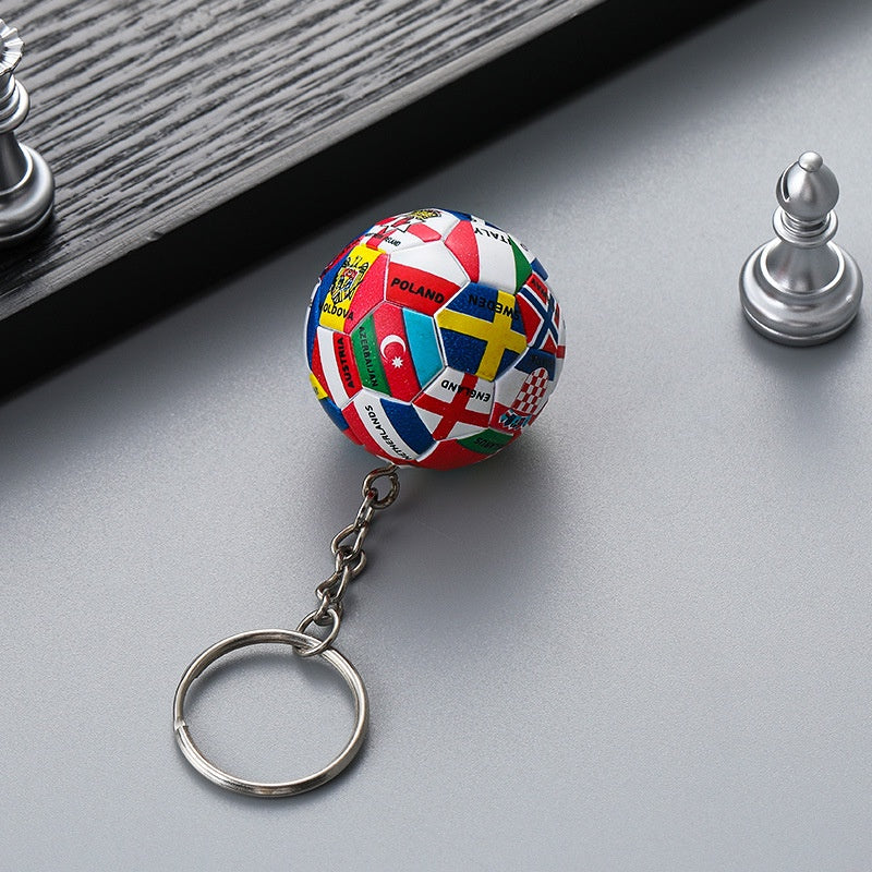 SET OF 3 FOOTBALL FANS' ACCESSORY CREATIVE KEYCHAIN