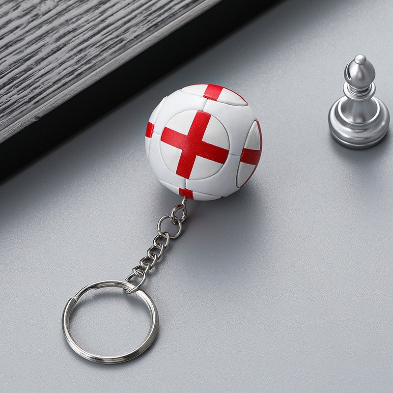 SET OF 3 FOOTBALL FANS' ACCESSORY CREATIVE KEYCHAIN