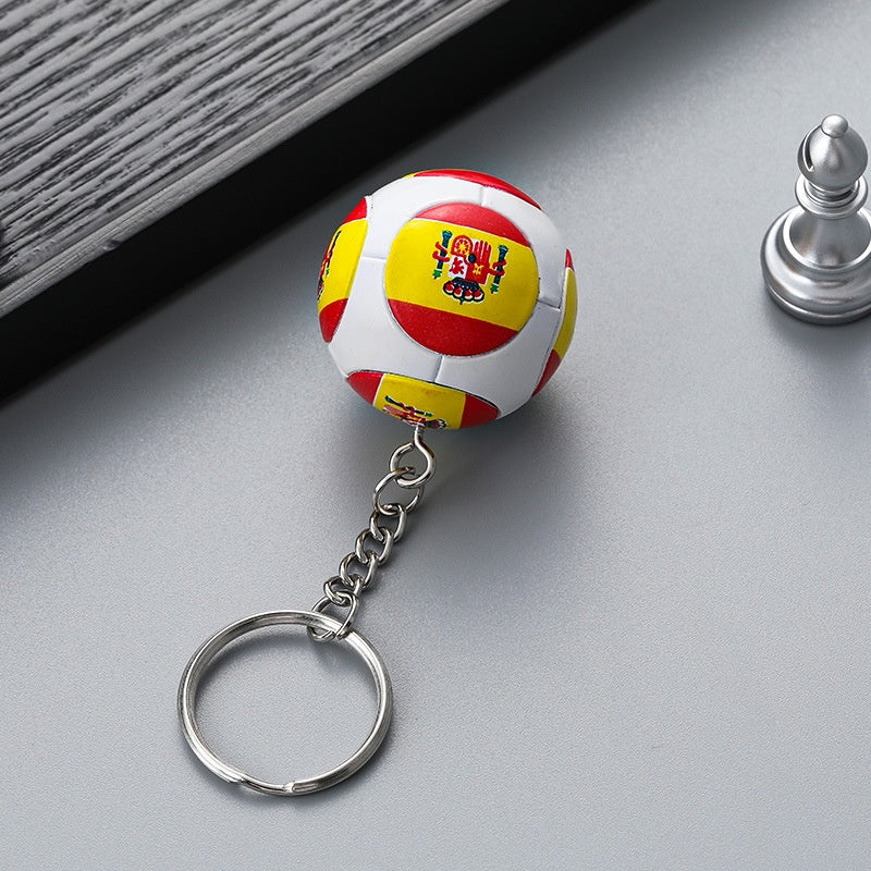 SET OF 3 FOOTBALL FANS' ACCESSORY CREATIVE KEYCHAIN