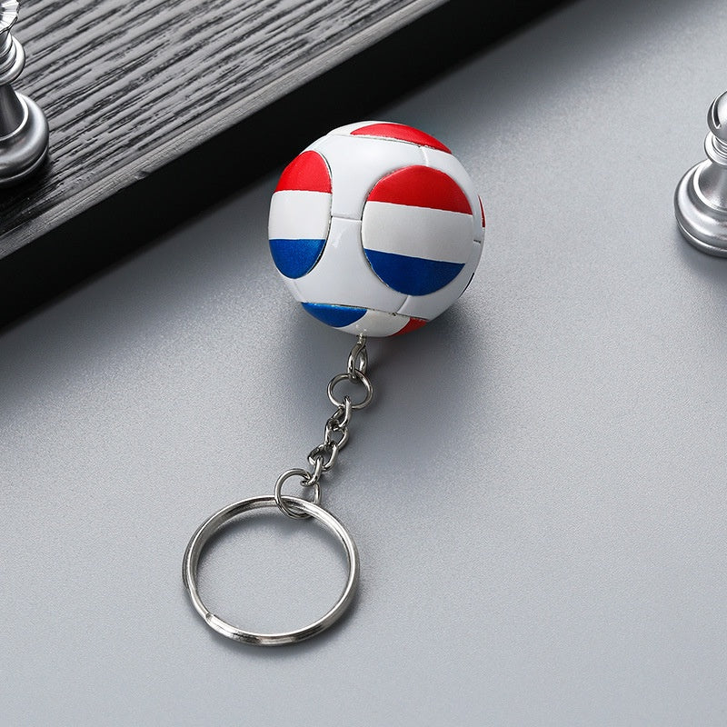 SET OF 3 FOOTBALL FANS' ACCESSORY CREATIVE KEYCHAIN